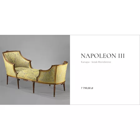 Kanapa - Leżak Meridienne w stylu Napoleon III