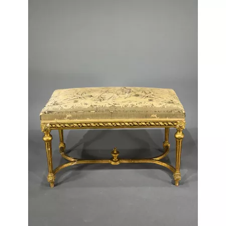 Pufa w stylu Ludwik XVI Francja około 1920 roku