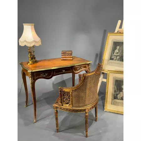 Intarsjowane biurko w stylu Ludwik XVI Francja