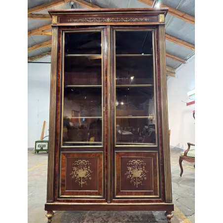 Intarsjowana biblioteczka w stylu Ludwik XVI Francja