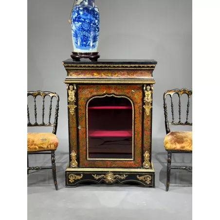 Zabytkowy barek Boulle w stylu Napoleon III około 1900 roku