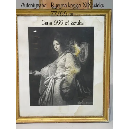 Autentyczna Rycina Gravure Francja Koniec XIX